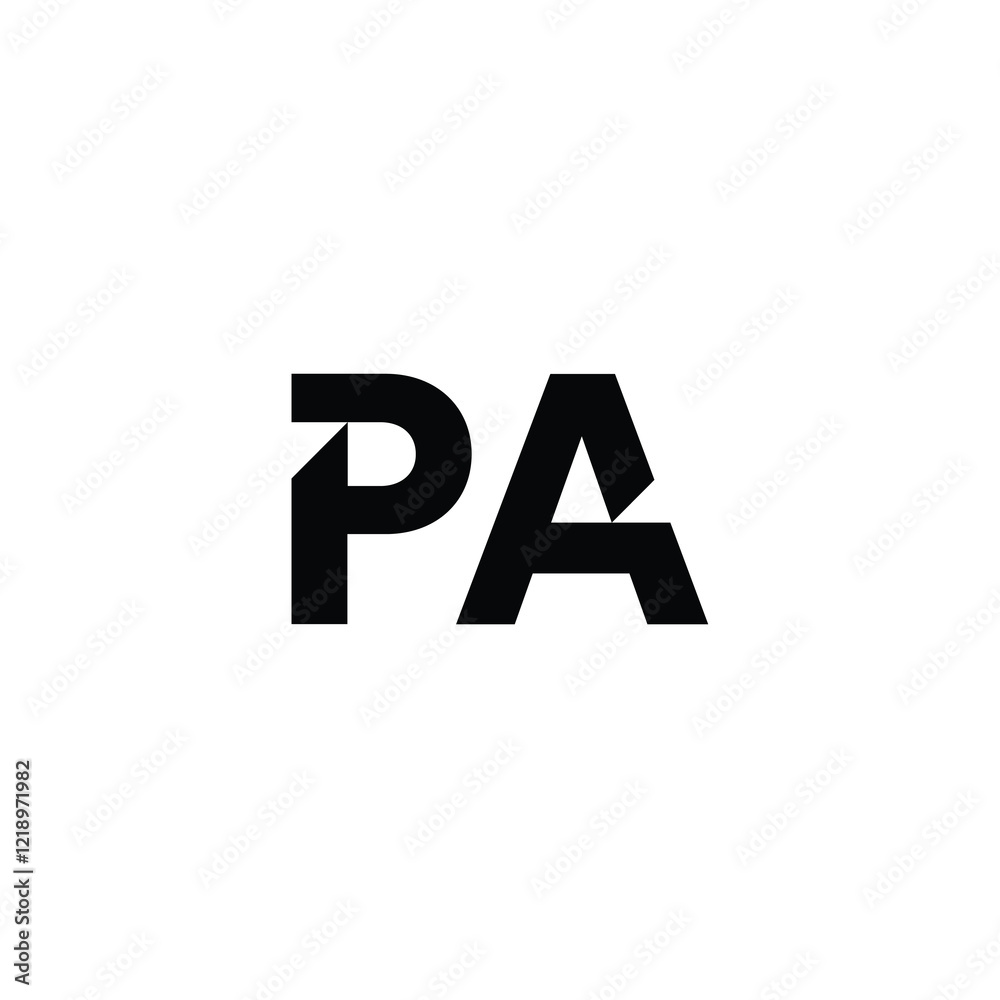 PA monogram logo design letter text name symbol monochrome logotype alphabet character simple logo PA monogram logo design letter text name symbol monochrome logotype alphabet character simple logo