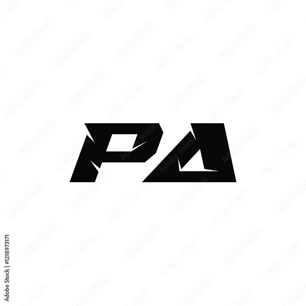 PA monogram logo design letter text name symbol monochrome logotype alphabet character simple logo PA monogram logo design letter text name symbol monochrome logotype alphabet character simple logo