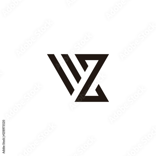 Letter MZ cool geometric symbol simple logo vector Free Download Letter MZ cool geometric symbol simple logo vector - GFXLoad
