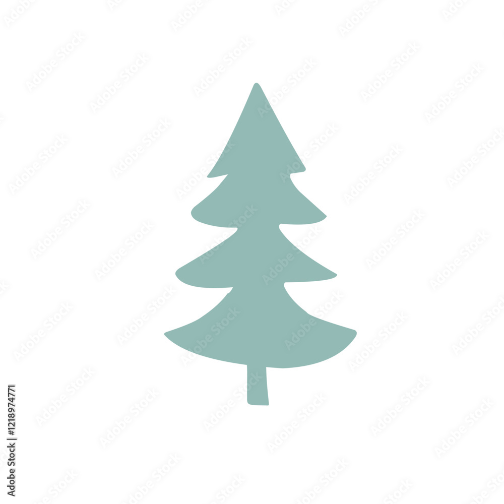 Christmas Tree vector silhouette Christmas Tree vector silhouette