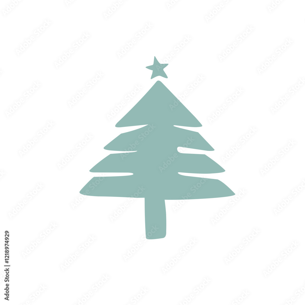 Christmas Tree vector silhouette Christmas Tree vector silhouette