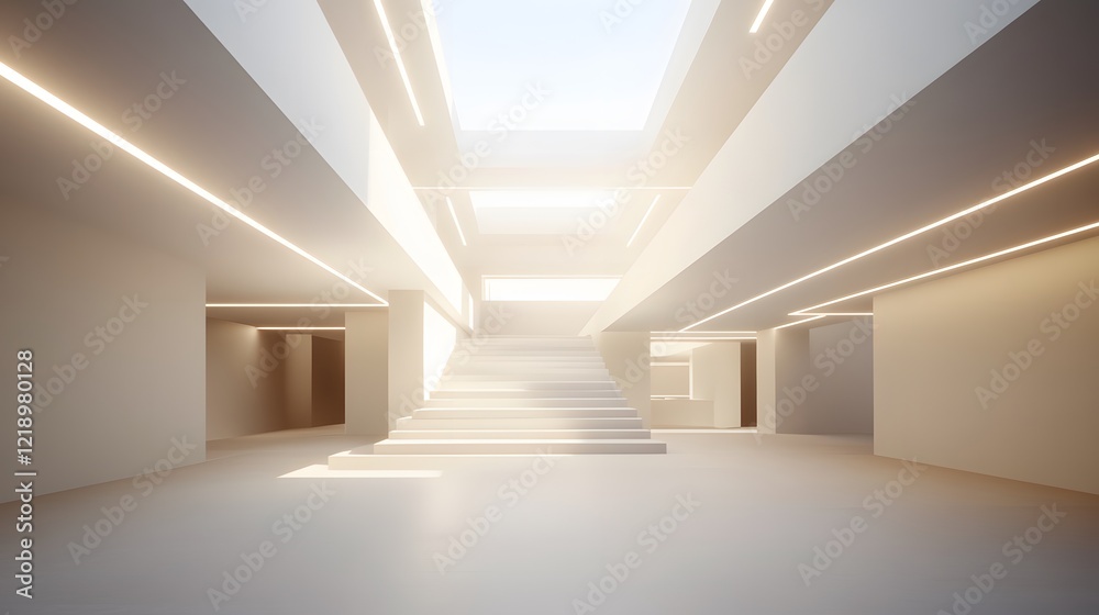 Modern Minimalist Architecture Staircase Interior Design