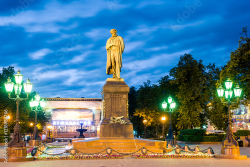 Monument to the Russian genius of poetry Alexander Pushkin. Moscow. Russia
