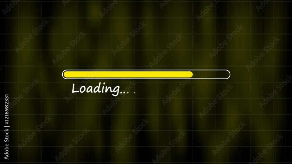 Illustration of a loading bar Animation