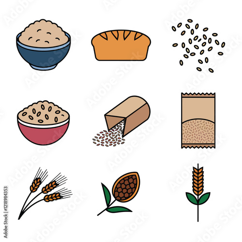 Grain Icons - Nature's Building Blocks