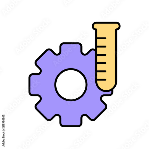 Icon a chemical, isolated against a clean background.