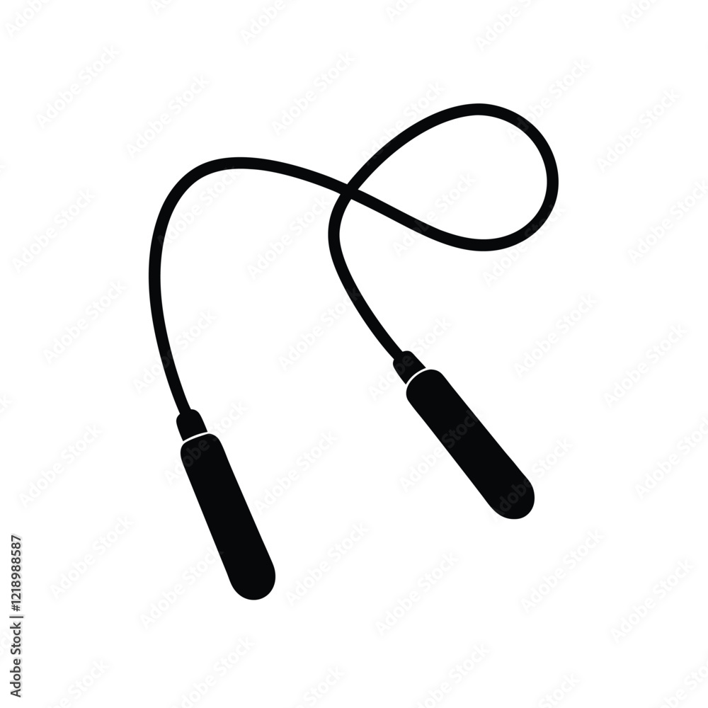 A skipping rope vector illustration A skipping rope vector illustration