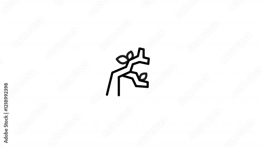 Branch Animated Icon With Alpha Branch Animated Icon With Alpha