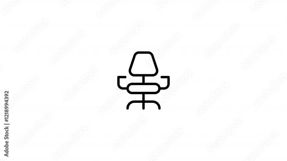 Chair Animated Icon With Alpha C Chair Animated Icon With Alpha C