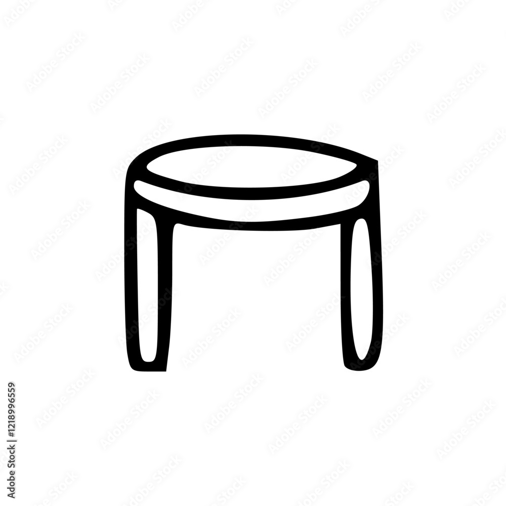 a line drawing of a simple table a line drawing of a simple table