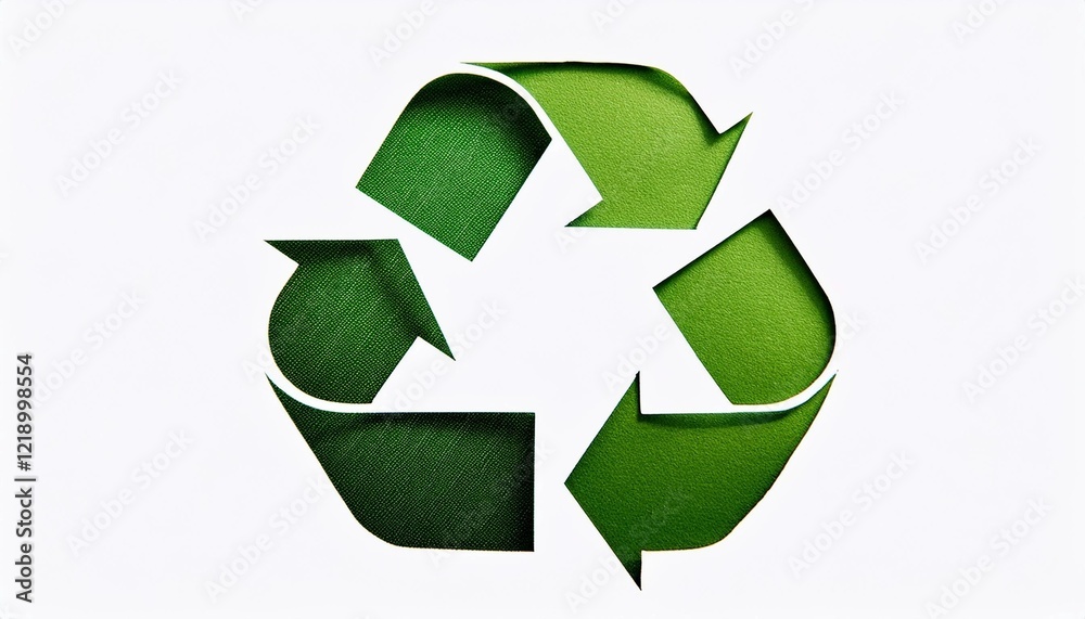 Obraz premium recycle symbol on white background