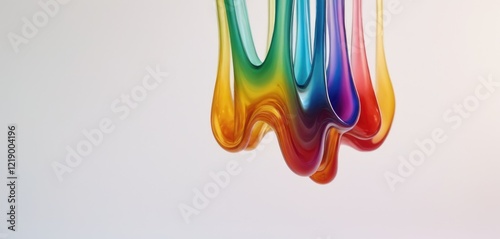 Abstract liquid form of the rambow colors for the background photo