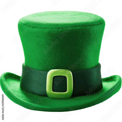 Felt leprechaun hat St Patrick's Day theme isolated