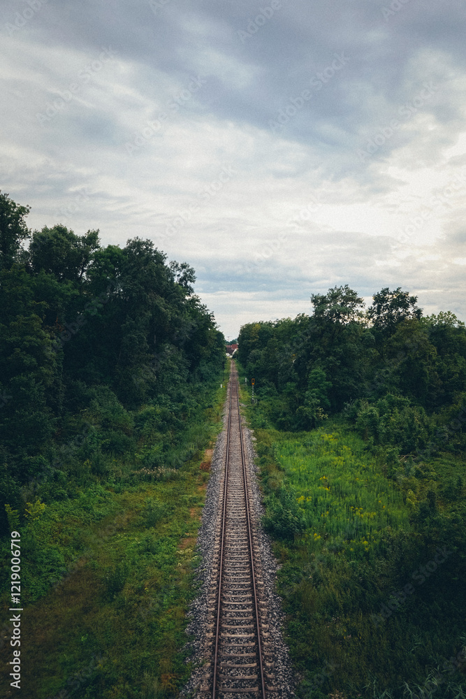 railway in the countryside railway in the countryside
