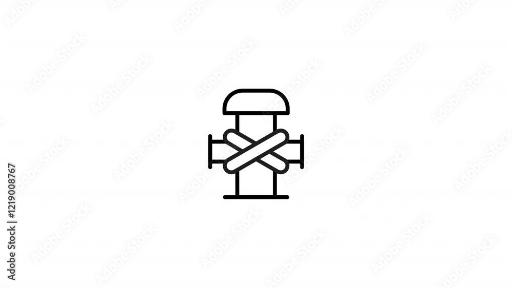 Mooring bollard Animated Icon With Alpha Mooring bollard Animated Icon With Alpha
