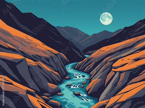 landscape in the mountains