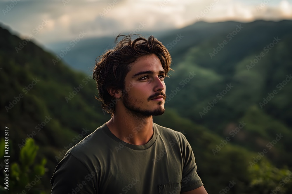portrait of a man, Generative AI portrait of a man, Generative AI