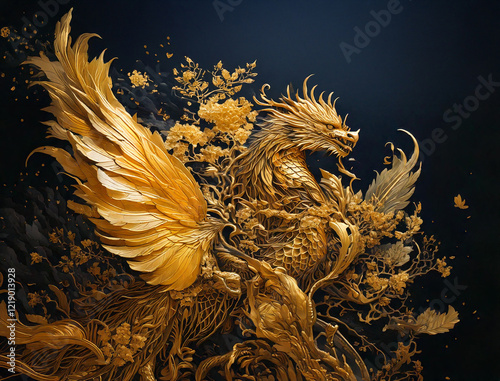 Majestic Rise of the Golden Dragon - Chinese New Year Theme photo