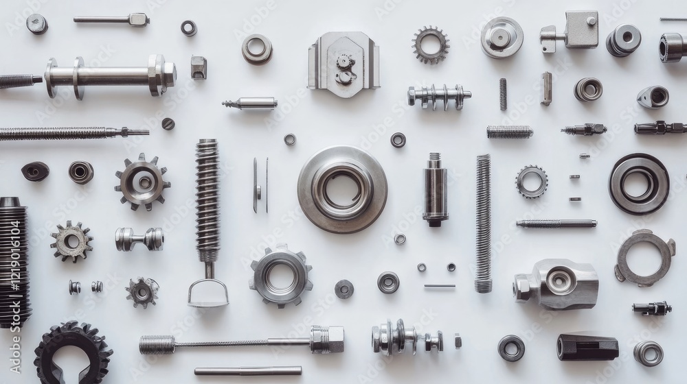 A flat lay of mechanical tools used for equipment maintenance in processing plants. A flat lay of mechanical tools used for equipment maintenance in processing plants.