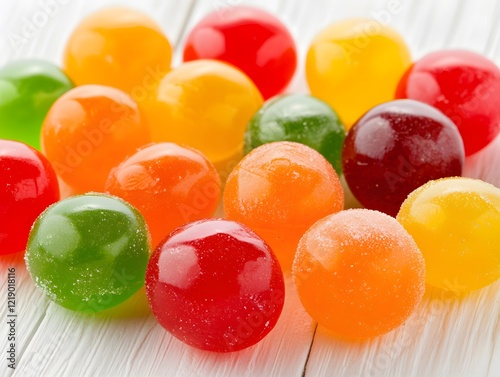 Colorful Round Candies Sweet Treats Gummy Balls