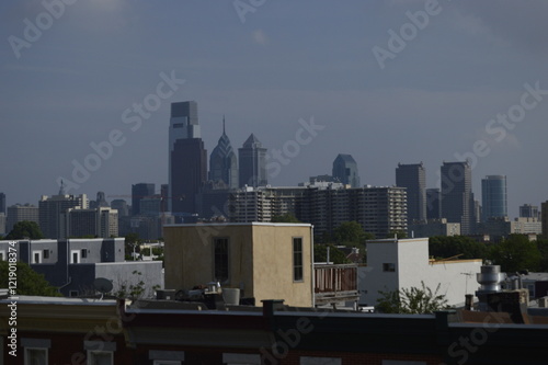 city skyline early morning