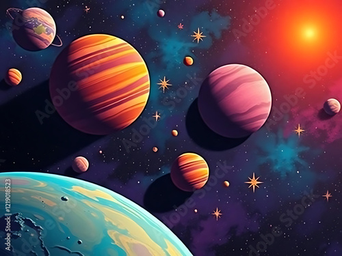 planet in space