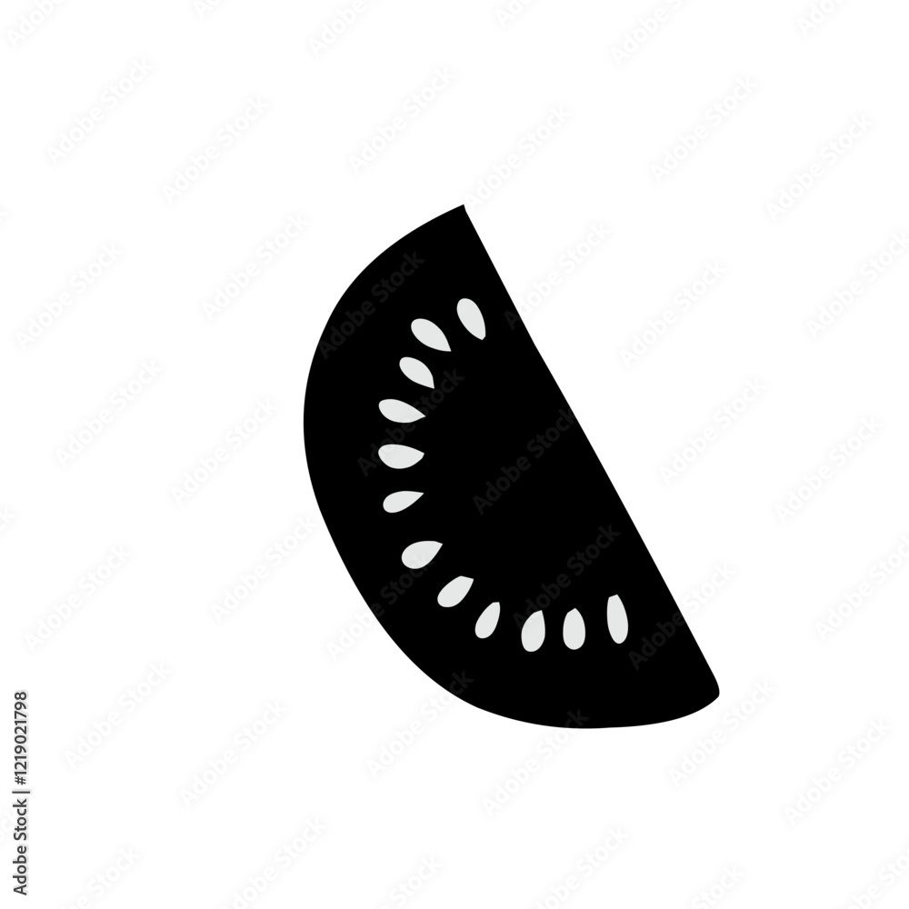 Silhouette vegetables icon vector Silhouette vegetables icon vector