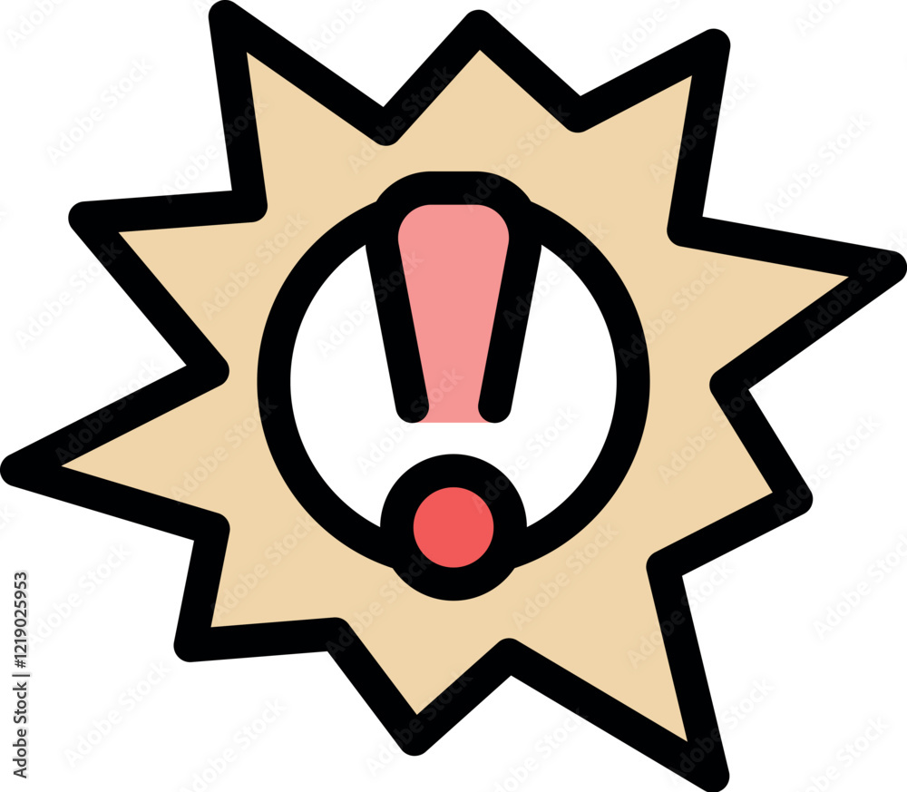 Exclamation mark warning sign indicating caution, important information, or potential danger Exclamation mark warning sign indicating caution, important information, or potential danger