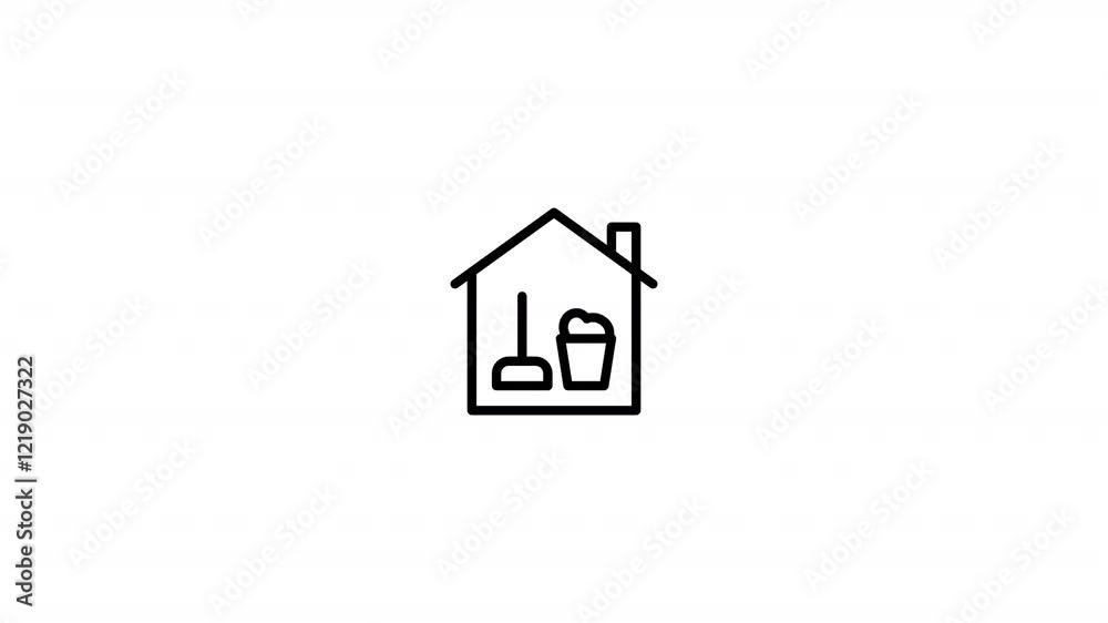 cleaning service Animated Icon With Alpha cleaning service Animated Icon With Alpha