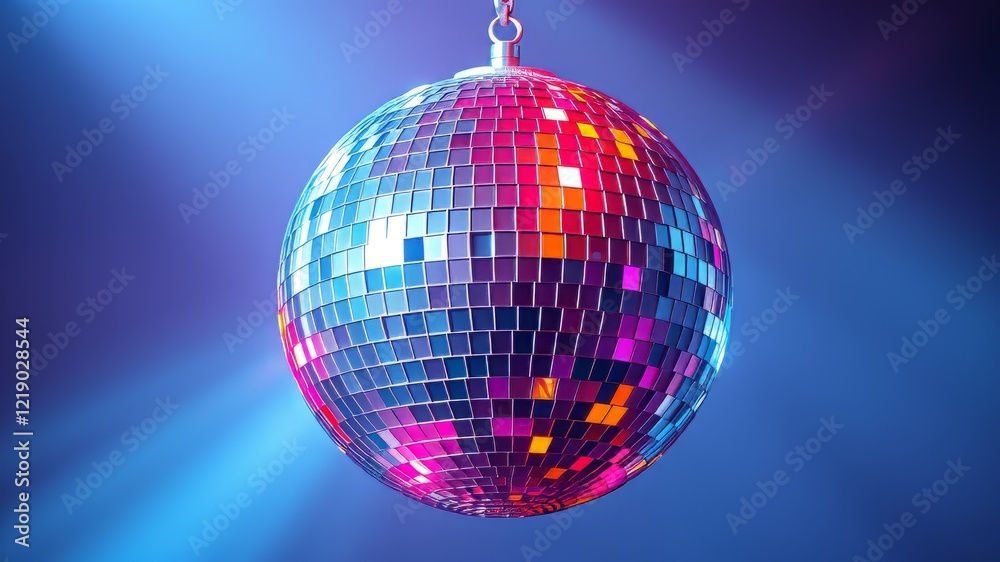 Obraz premium Disco Ball, Shiny, Isolated, Bright, Party, Light, Reflection