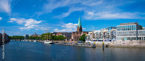 Bremen, Weser, Panorama