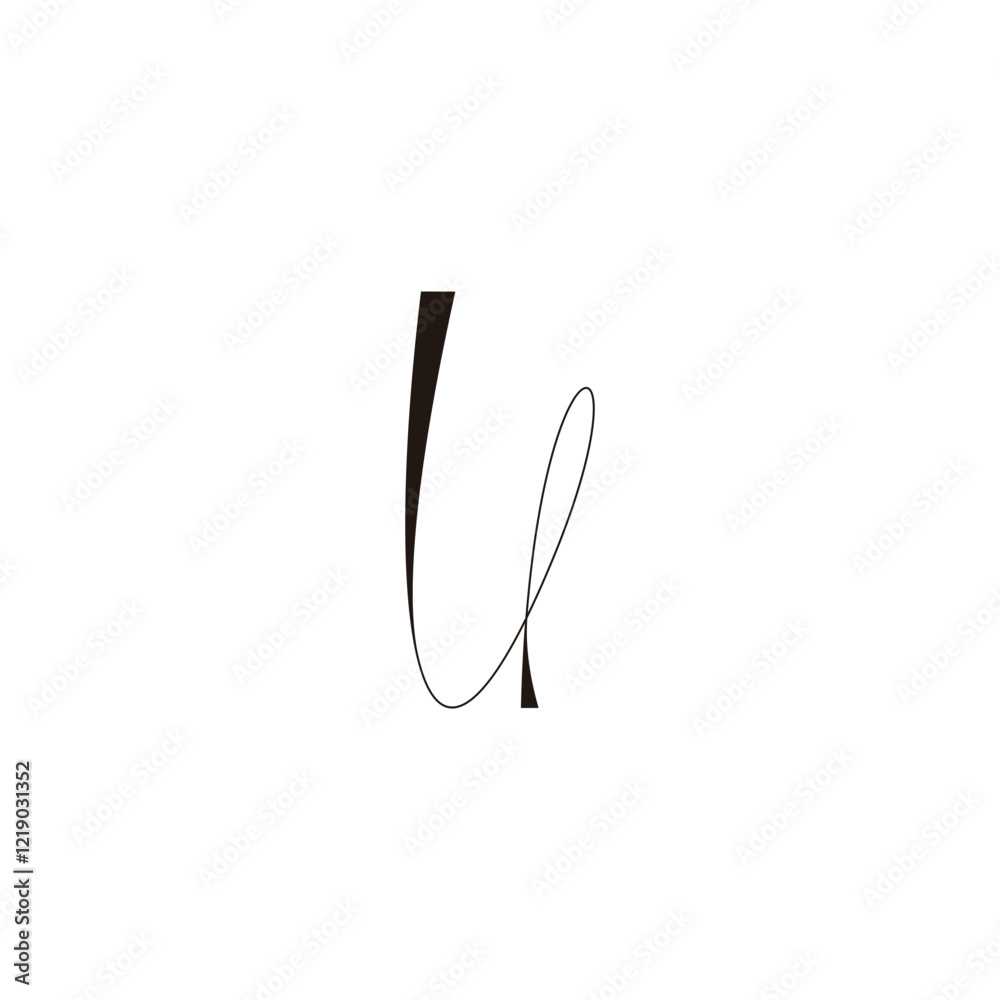 Letter u line geometric symbol simple logo vector Letter u line geometric symbol simple logo vector