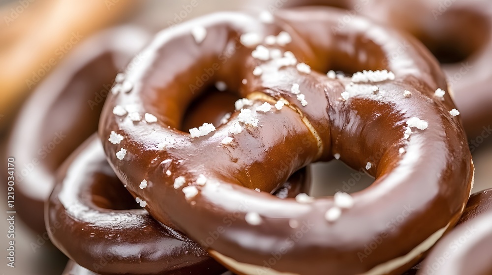 Closeup of Delicious Salted Pretzels, Bakery Food Photography Closeup of Delicious Salted Pretzels, Bakery Food Photography