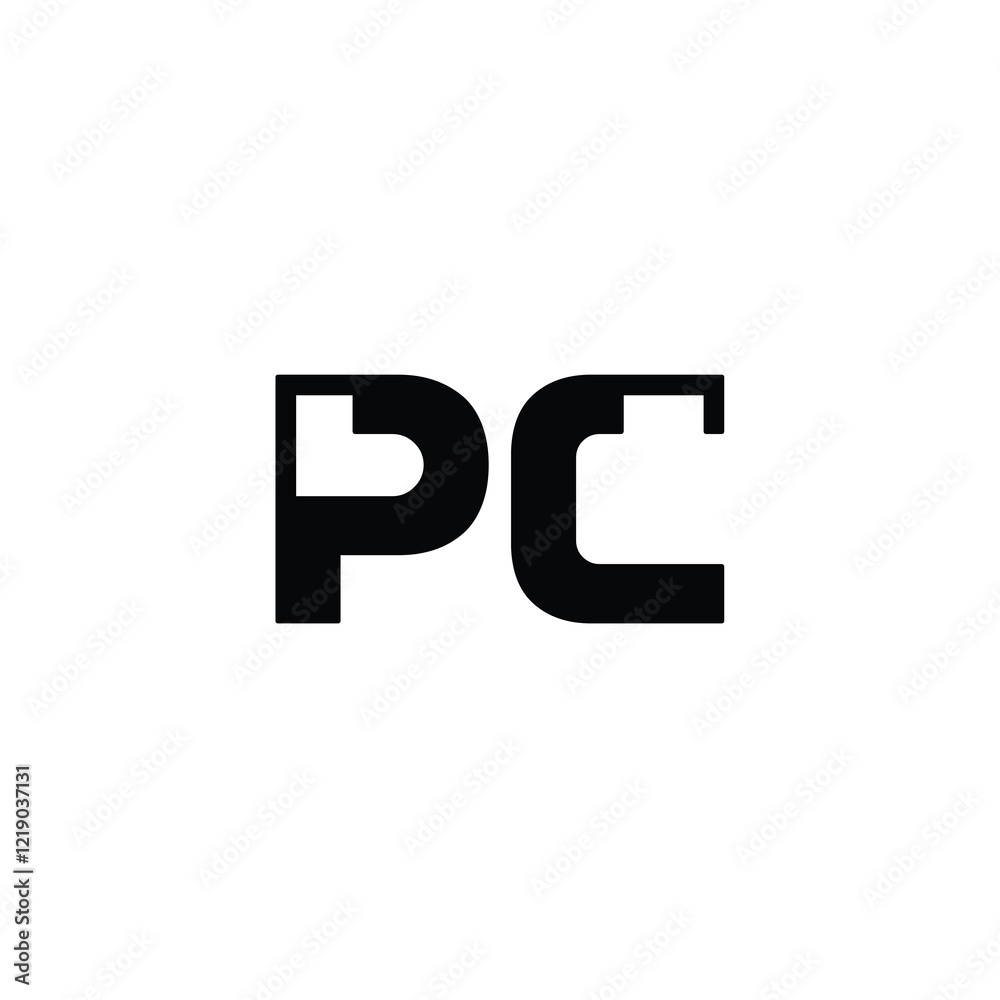 PC monogram logo design letter text name symbol monochrome logotype alphabet character simple logo PC monogram logo design letter text name symbol monochrome logotype alphabet character simple logo