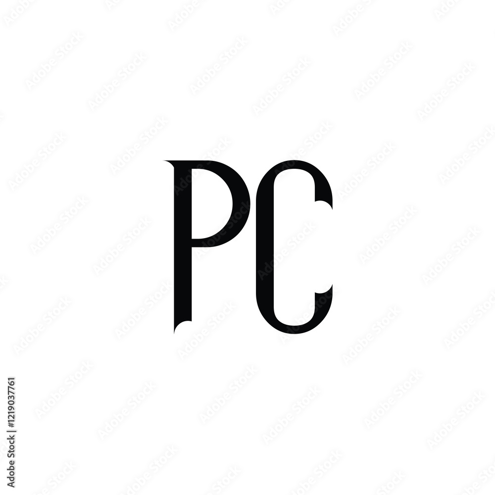 PC monogram logo design letter text name symbol monochrome logotype alphabet character simple logo PC monogram logo design letter text name symbol monochrome logotype alphabet character simple logo