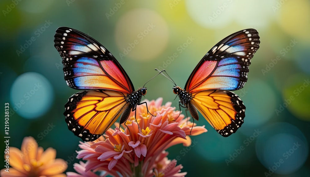 Fototapeta premium butterfly on a flower