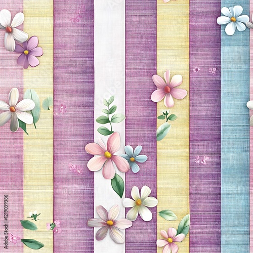 Seamless watercolor floral pattern