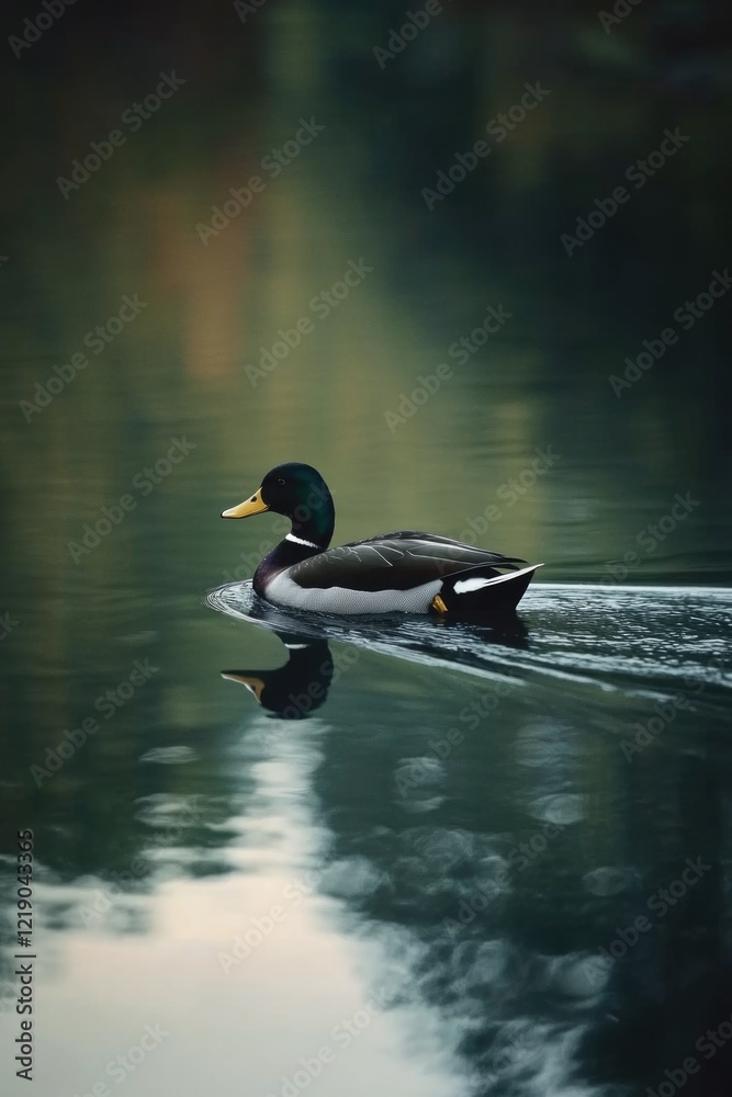 Obraz premium Duck on Water