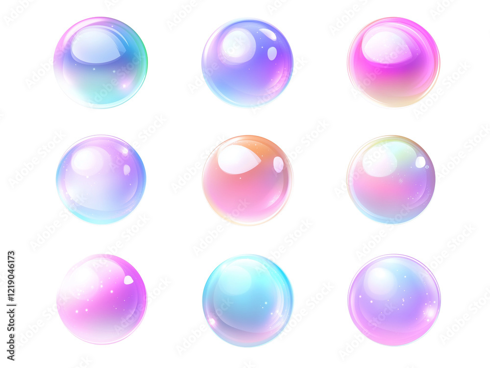 Iridescent Pastel Bubbles with Shiny Colorful Sparkling Spheres, Soft Glow, Magical Effect, Perfect for Backgrounds and Creative Designs, Isolated on Transparent Background, Ai Generated Images Iridescent Pastel Bubbles with Shiny Colorful Sparkling Spheres, Soft Glow, Magical Effect, Perfect for Backgrounds and Creative Designs, Isolated on Transparent Background, Ai Generated Images