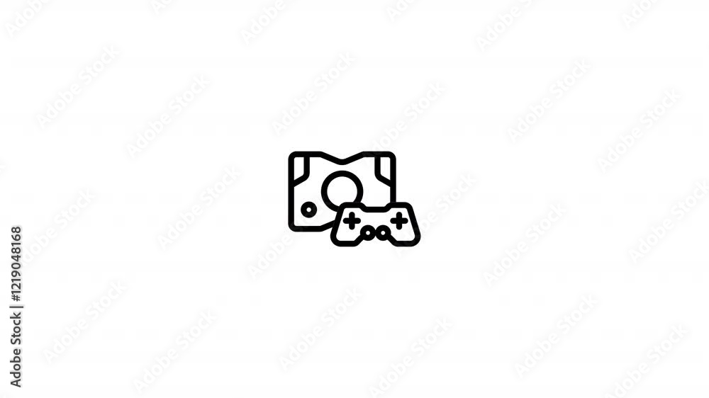 Videogame console Animated Icon With Alpha Videogame console Animated Icon With Alpha
