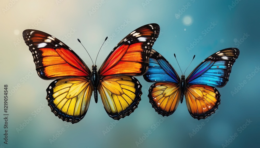 Fototapeta premium butterfly on a flower