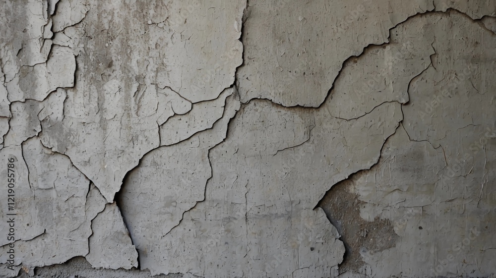 Fototapeta premium Gray Rough Background concrete old paint wall, Texture cement crack surface