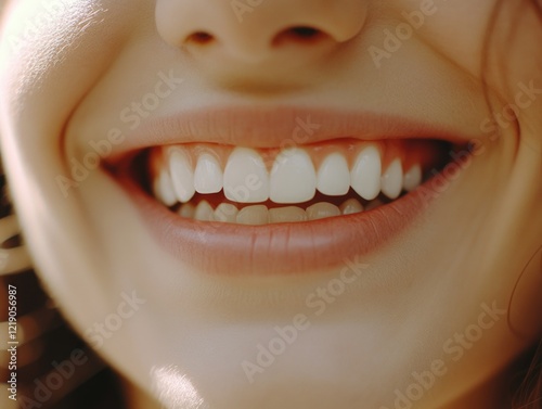 Close-up of person's mouth with missing tooth