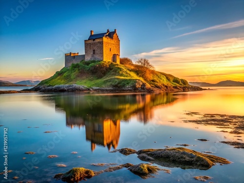 Minimalist Arran Scotland Kildonan Castle Landscape Photography photo