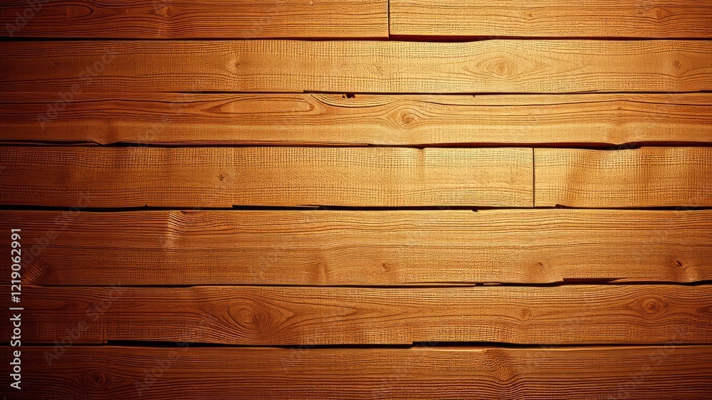 Fototapeta premium Rustic Wood Plank Wall Background, Rich Brown Texture