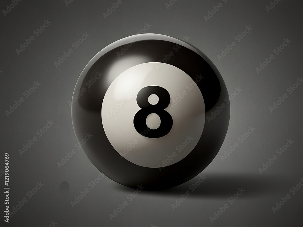 Classic Black Billiard 8-Ball with Glossy Finish, Isolated on Transparent Background for Minimalist Design Classic Black Billiard 8-Ball with Glossy Finish, Isolated on Transparent Background for Minimalist Design
