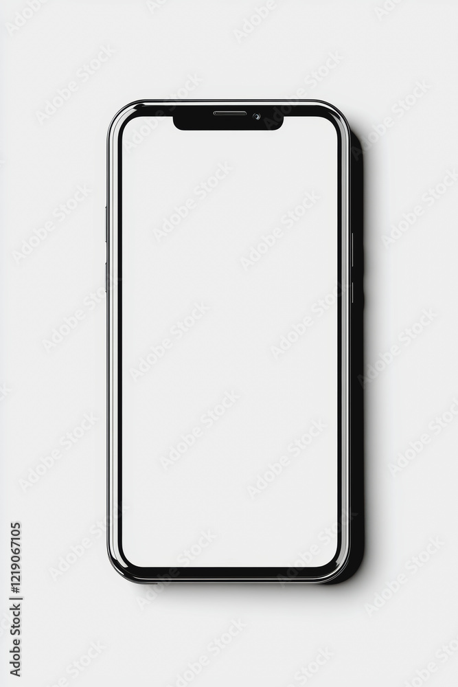 Modern Smartphone on White Background Modern Smartphone on White Background