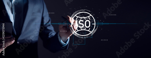 Obraz na płótnie Certification and standards ISO certified business