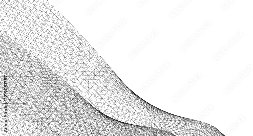 Fototapeta premium abstract architecture 3d background vector illustration