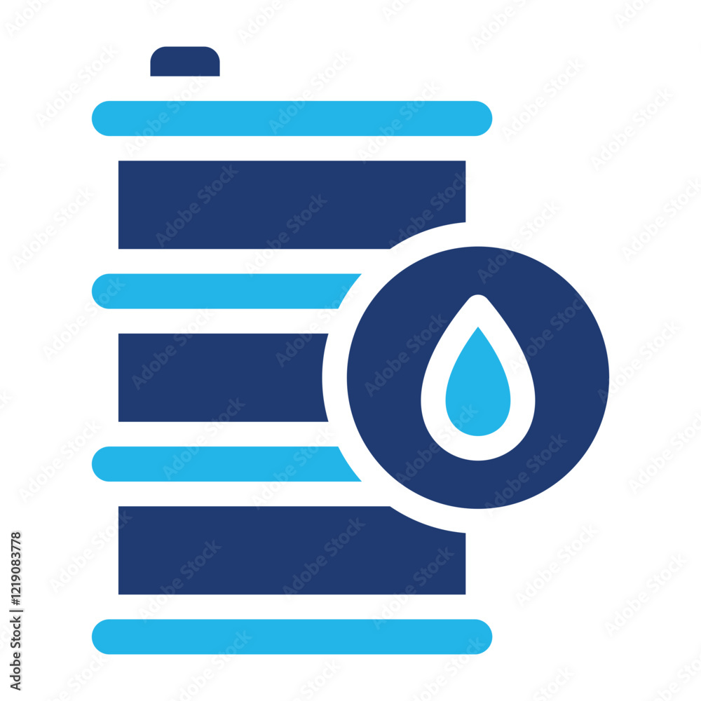 Fototapeta premium Oil Barrel Icons For Design Elements 